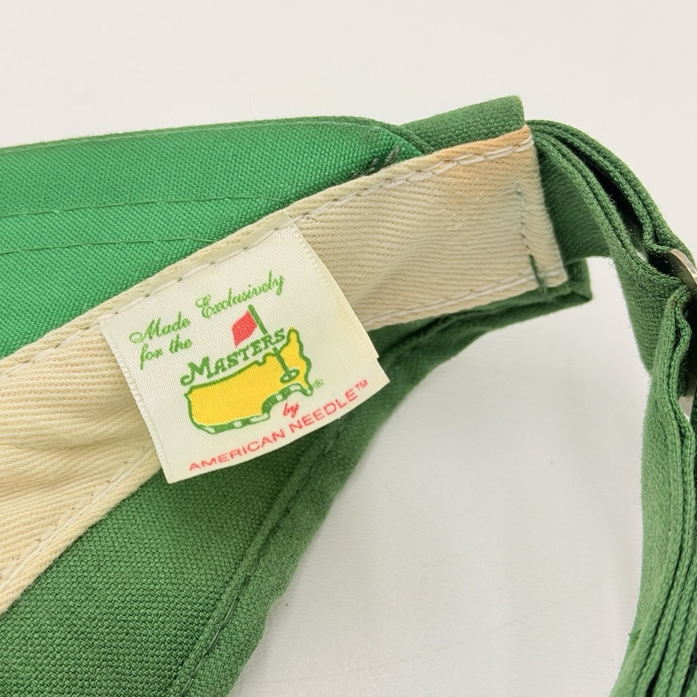 Masters Augusta National Green Golf Visor Hat USA Vintage Needle Strap - Picture 6 of 6
